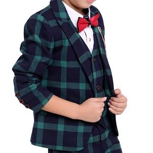 Boys 3 piece Plaid Suit (tie not included)